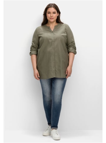 sheego Shirtbluse in khaki