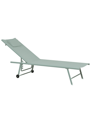 Beliani 2er-Set Gartenliege SORONI in Grün