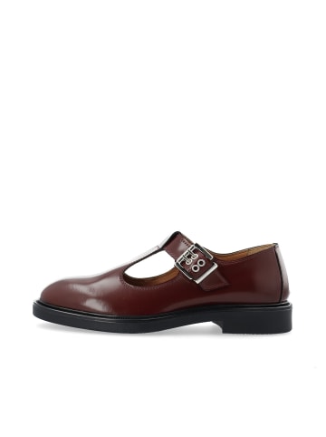 Bianco Mary Jane Schuhe in Burgundy