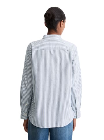 Marc O'Polo Gestreifte Stehkragen-Bluse regular in multi/ deep night blue