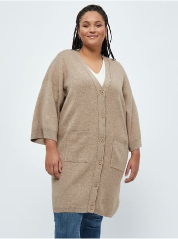 Peppercorn Strickjacke in Warm Sand Melange