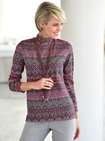 WITT WEIDEN Shirt in schilf-altrosé-bedruckt