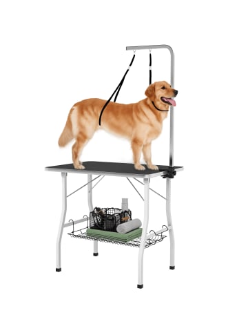 Pawhut Hundepflegetisch Gummi+ Stahl