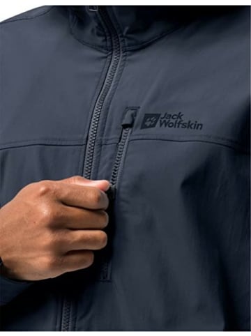 Jack Wolfskin Windbreaker für Herren in dunkel-blau