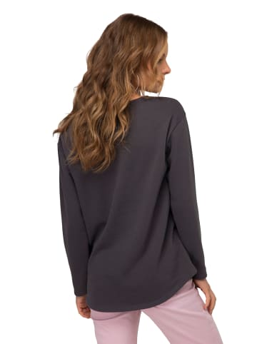 LAURASØN Sweatshirt in dunkelgrau