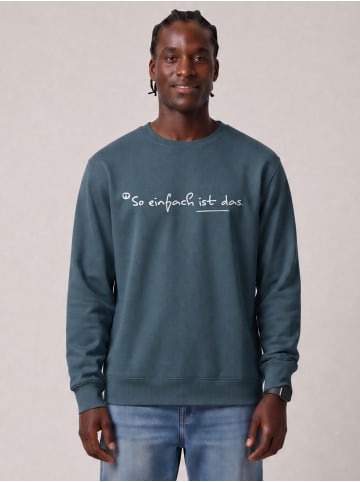 wat? Apparel Sweatshirt So einfach ist das in Petrol