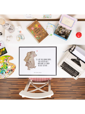 Mr. & Mrs. Panda Malunterlage Papa Bär mit Spruch in Weiß