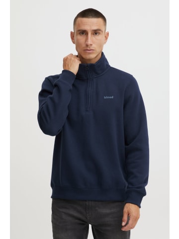 BLEND Troyer Halfzip sweatshirt 20714493 in blau