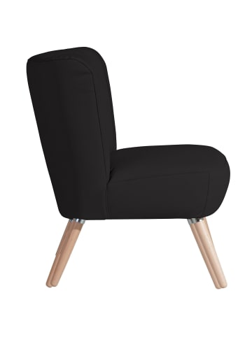 58 aufm Kessel SESSEL Kassi Bezug Kunstleder Buche natur / schwarz