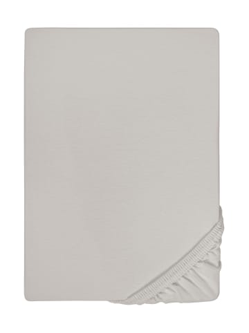 Biberna Spannbetttuch Jersey-Elastic in sturmgrau