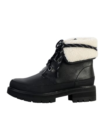 Clarks Lederstiefelette „Orlanna Turn“ Schwarz