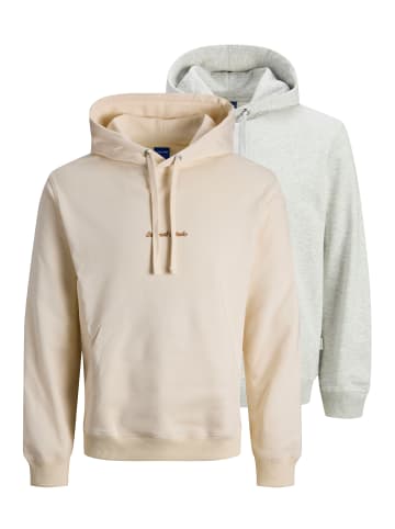 Jack & Jones Sweatshirt / Hoodie Norrebro in Beige / hellgrau