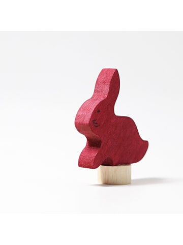 Grimm's Steckfigur Hase ab 1 Jahr in bordeaux