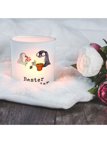 Mr. & Mrs. Panda Teelicht Pinguin Bester Uropa der Welt mit Spruch in Transparent