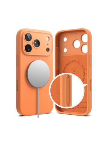 COFI 1453 Ringke Silikon Magnetische magnetisch Hülle iPhone 17 Pro Max  Orange in Beige