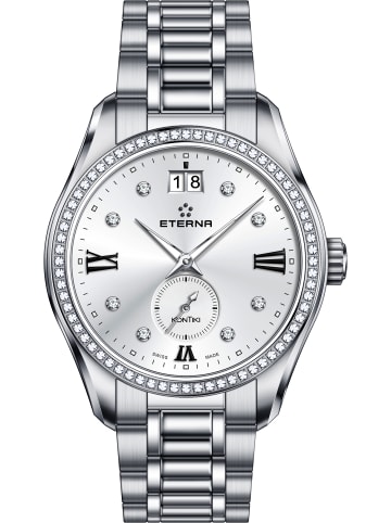 Eterna Quarzuhr für Damen in silber