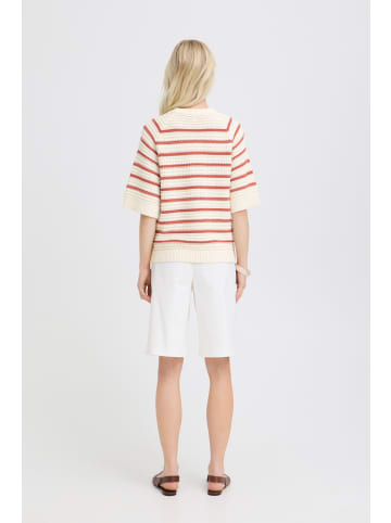 b. young Kurzarm-Bluse BYMIKALA Loose fit in MARSALA STRIPE