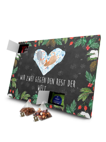 Mr. & Mrs. Panda Adventskalender Mäuse Herz mit Spruch in Kreidetafel