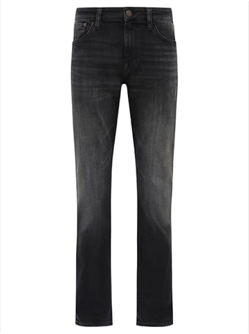 Mavi Jeans Jeans Straight Leg Dunkle Waschung 5-Pocket in Dunkelgrau