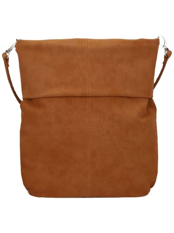 Zwei Handtasche Mademoiselle M12 in Nubuk-Cognac