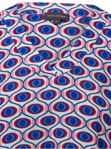 Franco Callegari Bluse Lola in blau rot - 0002