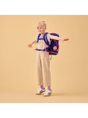 Ergobag Grundschulranzen-Set CUBO LIGHT "PerlentauchBär" 5-tlg. in Lila