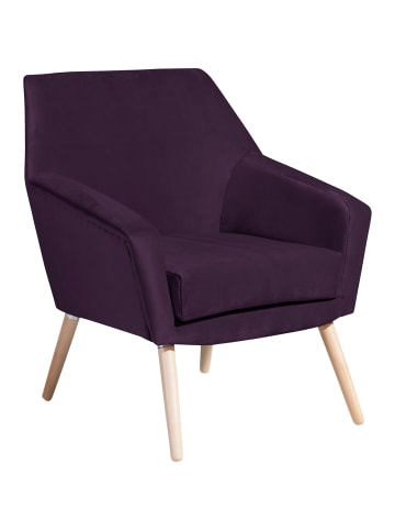 others SESSEL Kachka Bezug Samtvelour Buche natur / purple