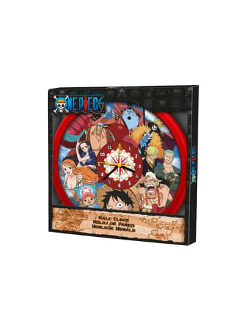 One piece Wanduhr 25cm Anime Uhr mit Strohhut-Bande
