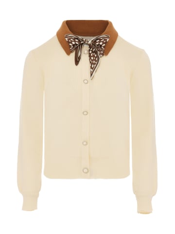 NAEMI Damen Cardigan in Weiss