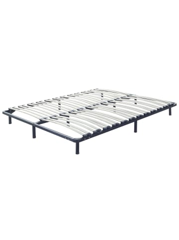 Beliani Freistehender Lattenrost COMBOURG in Schwarz - (W) 160 x (H) 18 x (L) 200 cm