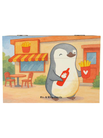 Mr. & Mrs. Panda Aufbewahrungsbox Pinguin Pommes Design ohne Spruch in Weiß