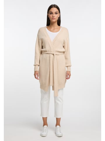 RISA Strick Long Cardigan in Beige