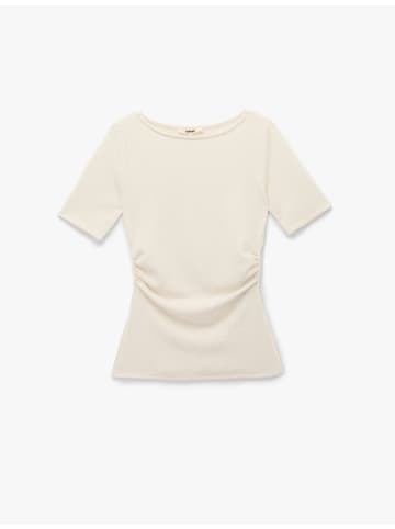 KOTON TSHIRT SS in Grauweiß