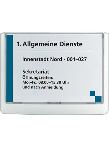 Durable Türschild BxH 149x105,5mm weiß