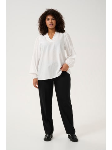 KAFFE curve Langarm-Bluse KCanni in Chalk
