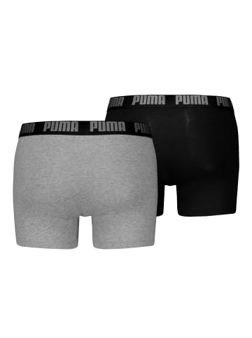 Puma Boxershort 2er Pack in Schwarz/Grau