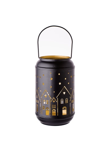 Butlers Laterne LUMINOUS Häuser in Schwarz