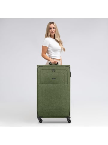 Redolz Essentials 12 4-Rollen Trolley XL 90 cm sehr groß Sondergröße olive