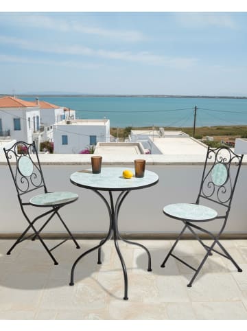 Beliani 2er-Set Esszimmerstuhl ANAPO in Schwarz/Grün