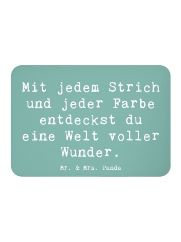 Mr. & Mrs. Panda Fridge Magnet Spruch Die Freude an der Kreativi... in Meeresbrise