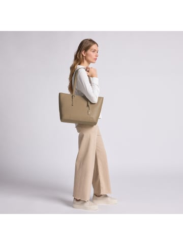 Lazarotti Bologna Leather XL Shopper Tasche Leder 35 cm in sand