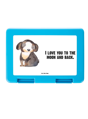 Mr. & Mrs. Panda Snackbox Hund Entspannen mit Spruch in Weiß