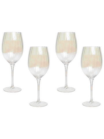 Beliani 4er-Set Gläser MORGANITE in Transparent