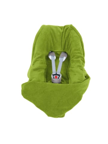 Hoppediz Babydecke Fleece Einschlagdecke für Autositz und Kinderwagen in grün