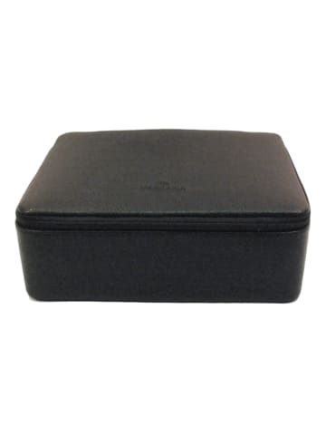 Windrose Beluga Schmuckkasten Leder 19 cm in schwarz