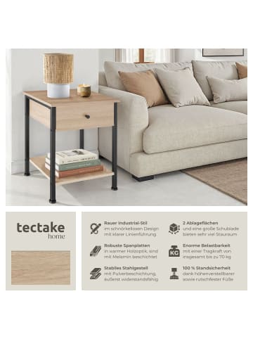 tectake Beistelltisch Bradford 40x40x55,5cm