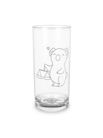 Mr. & Mrs. Panda Wasserglas Waage Astrologie ohne Spruch in Transparent