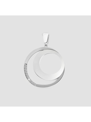 Adeliás Damen Anhänger aus 925 Silber mit Zirkonia in gelb