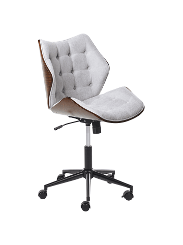 Beliani Bürostuhl LOMPOC in Braun/Grau - (W) 54 x (H) 88 x (L) 56 cm