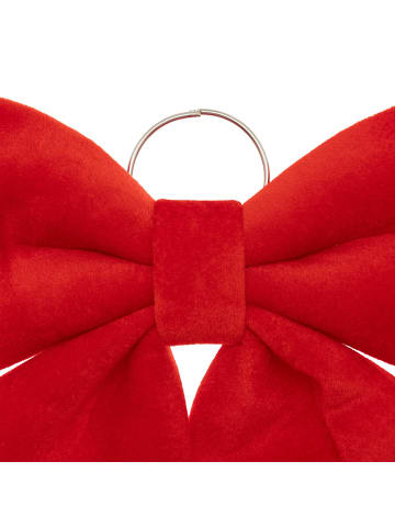 Atmosphera Créateur d'intérieur Weihnachtsbaumkugel aus Wollimitat in Rot, (B) 4 x (H) 38 x (L) 35 cm